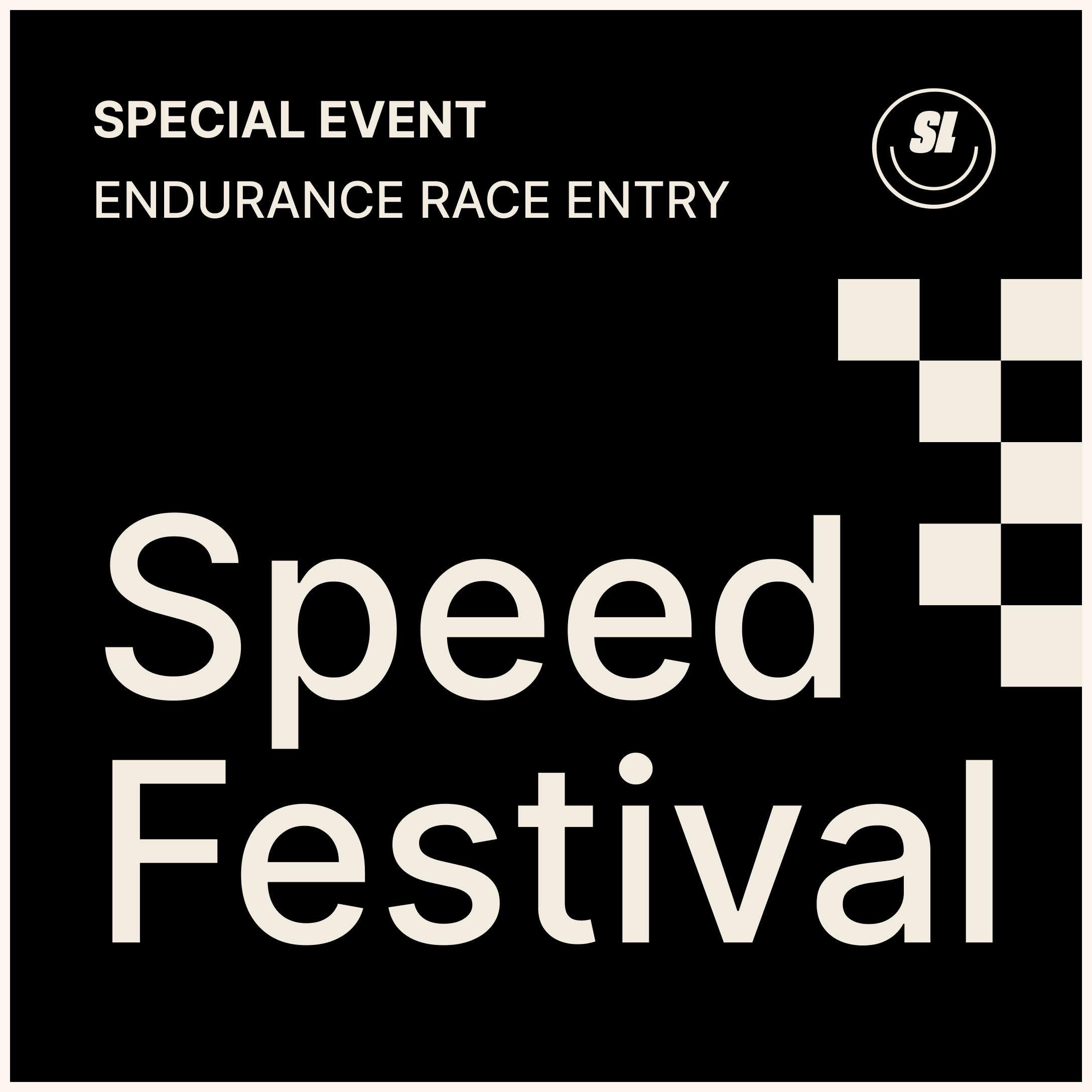 SPEED FESTIVAL - ENDURANCE RACE ENTRY