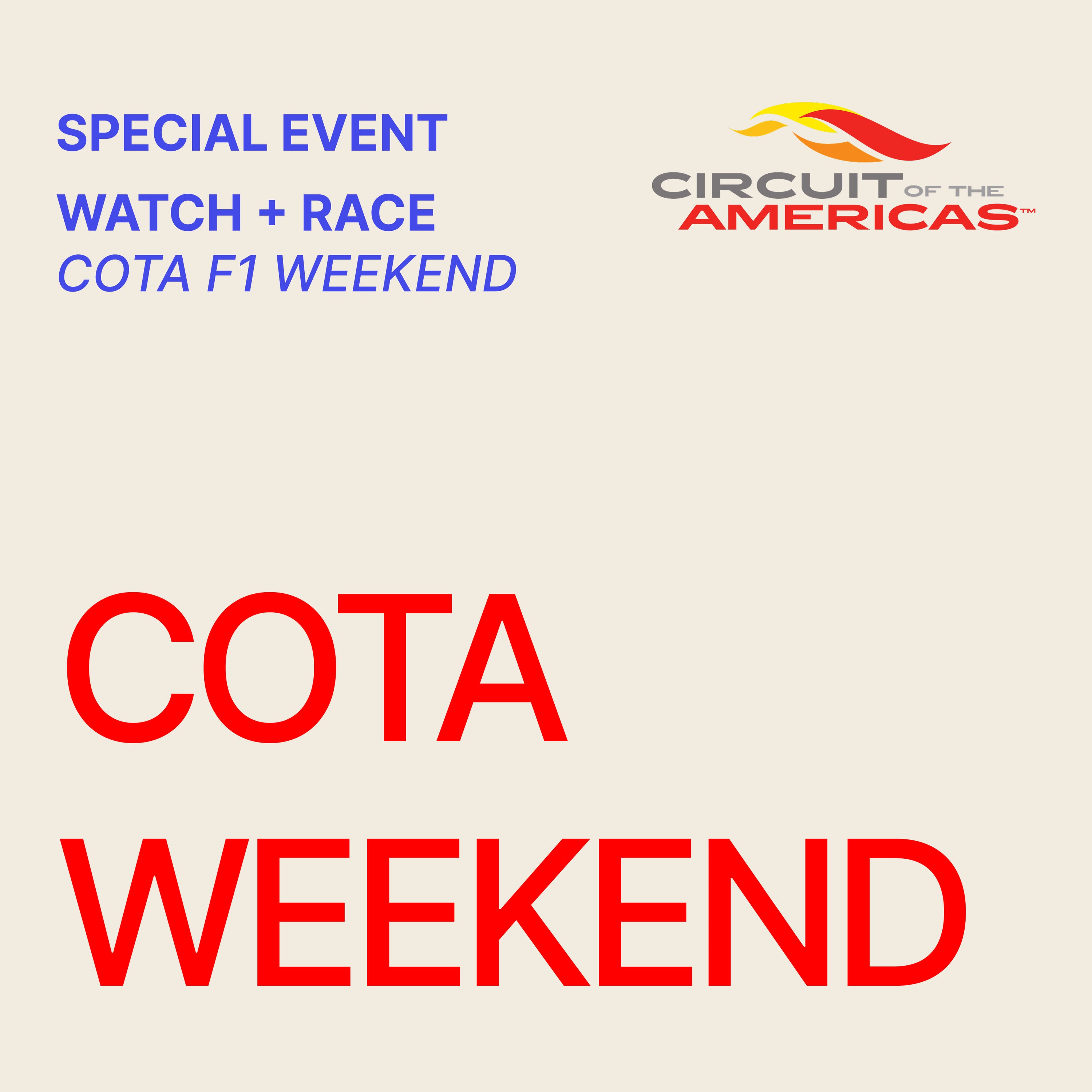 COTA WEEKEND